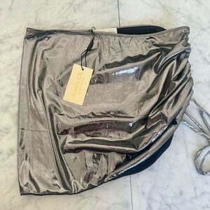 Sorelle metallic swim skirt coverup size medium NWT